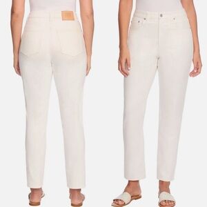 NWT Frye Women’s High Rise Jeans in Ivory Off White Size 8 / 29